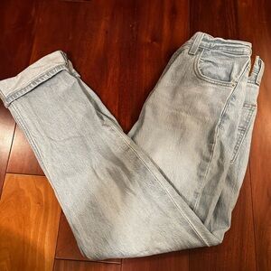 Levi's Blue Straight Leg Jeans with Faded Look